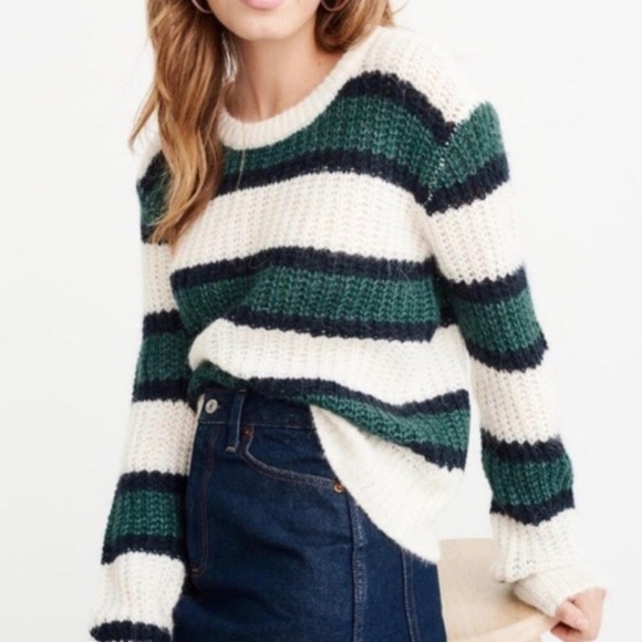 NWOT Alpaca Wool Striped Sweater SZ M - Picture 11 of 12